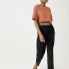 Promod Pantalon carrot taille haute - Noir Hot