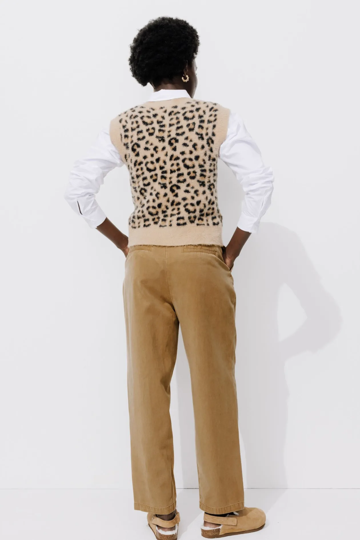 Promod Pantalon chino à pinces Femme - Beige Store
