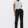 Promod Pantalon cigarette Femme - Noir Clearance