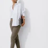 Promod Pantalon cigarette Femme - Carreaux marine Carreauxmarine Clearance