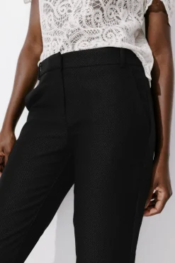 Promod Pantalon cigarette Femme - Noir Clearance
