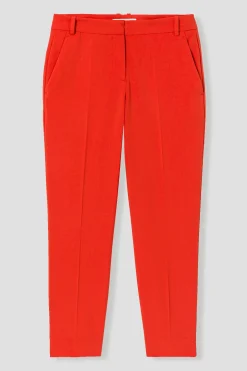 Promod Pantalon cigarette Femme - Rouge Sale