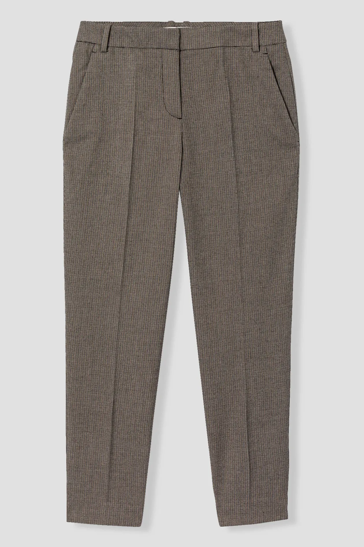 Promod Pantalon cigarette Femme - Carreaux marine Carreauxmarine Clearance