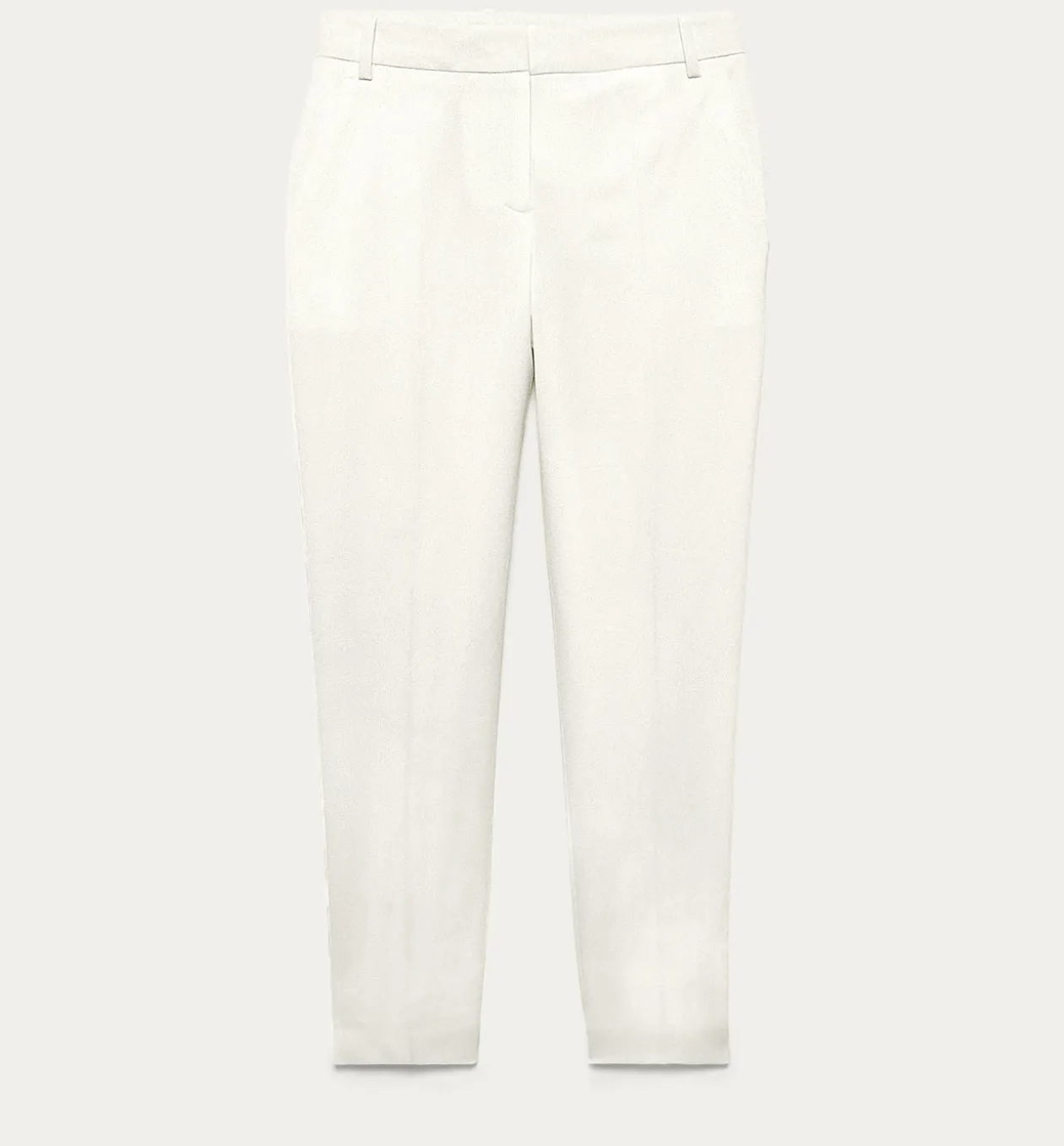 Promod Pantalon cigarette Femme - Blanc Hot