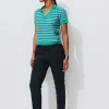 Promod Pantalon cigarette uni Femme - Marine Online