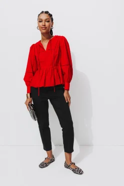 Promod Pantalon cigarette uni Femme - Noir Best
