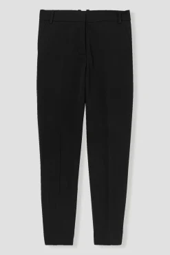 Promod Pantalon cigarette uni Femme - Noir Best