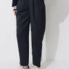Promod Pantalon de tailleur Femme - Marine Discount