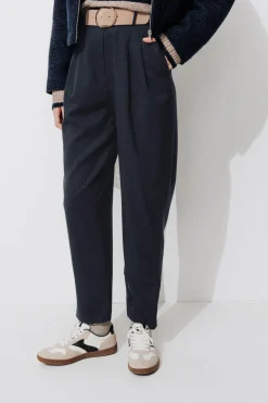 Promod Pantalon de tailleur Femme - Marine Discount