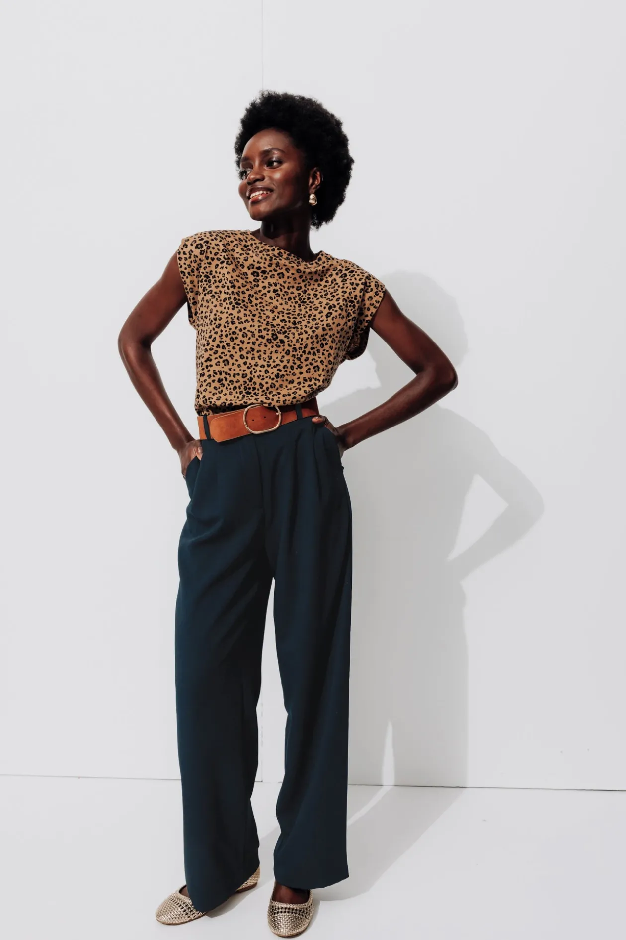 Promod Pantalon de tailleur Femme - Marine Clearance