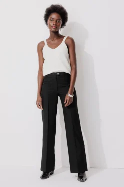 Promod Pantalon de tailleur Femme - Noir Cheap