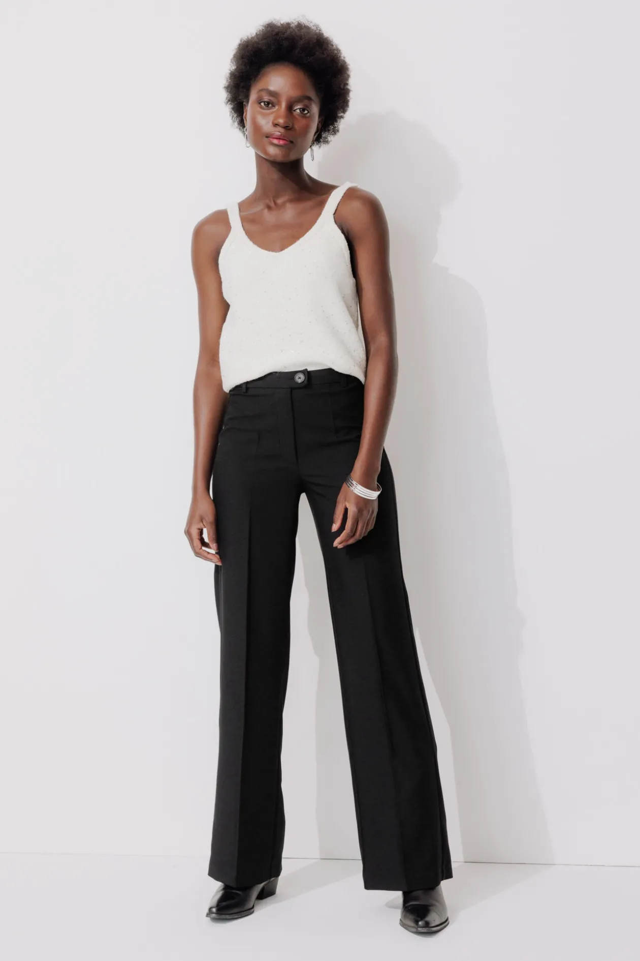 Promod Pantalon de tailleur Femme - Noir Cheap