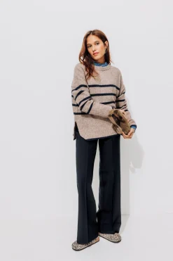 Promod Pantalon de tailleur Femme - Marine Fashion