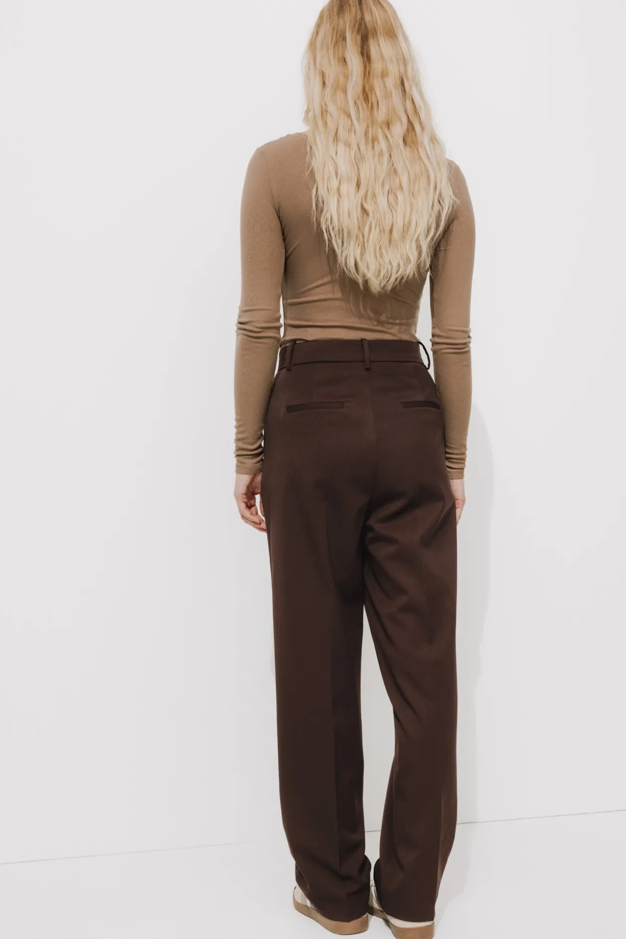 Promod Pantalon de tailleur Femme - Marron Online