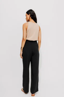 Promod Pantalon de tailleur Femme - Noir Hot
