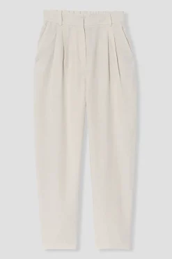 Promod Pantalon de tailleur Femme - Ecru Discount