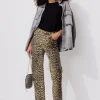 Promod Pantalon droit léopard Femme - Imprimé multicolore Imprimémulticolore Store
