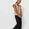 Promod Pantalon en dentelle Femme - Noir Discount