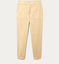 Promod Pantalon en toile de coton - Ecru New