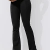 Promod Pantalon flare en jersey Femme - Noir Fashion