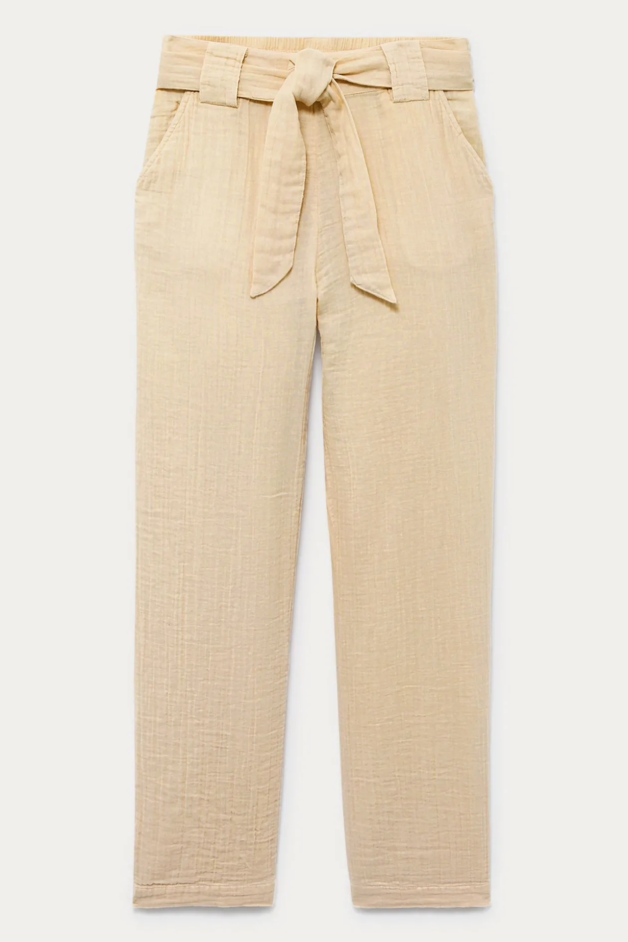 Promod Pantalon gaze de coton Femme - Beige Cheap