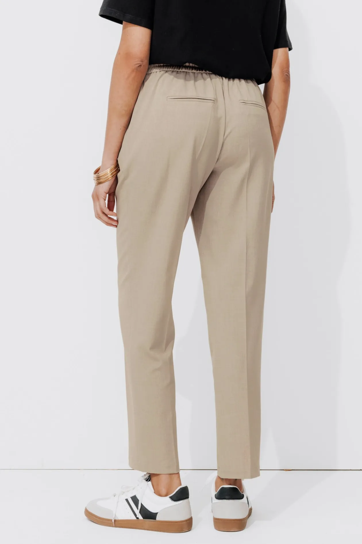 Promod Pantalon jogpant Femme - Ecru Outlet