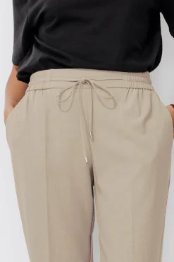Promod Pantalon jogpant Femme - Ecru Outlet