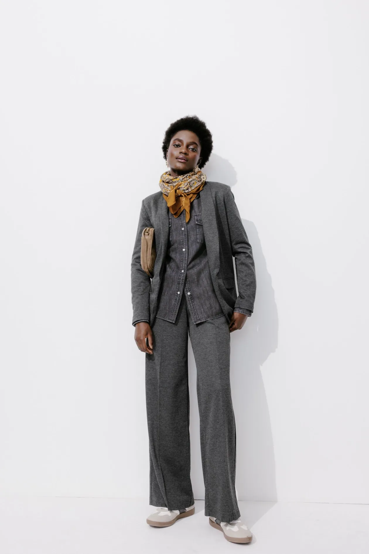 Promod Pantalon large à carreaux - Imprimé multicolore Imprimémulticolore Shop