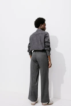 Promod Pantalon large à carreaux - Imprimé multicolore Imprimémulticolore Shop