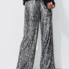 Promod Pantalon large à paillettes - Imprimé multicolore Imprimémulticolore Cheap