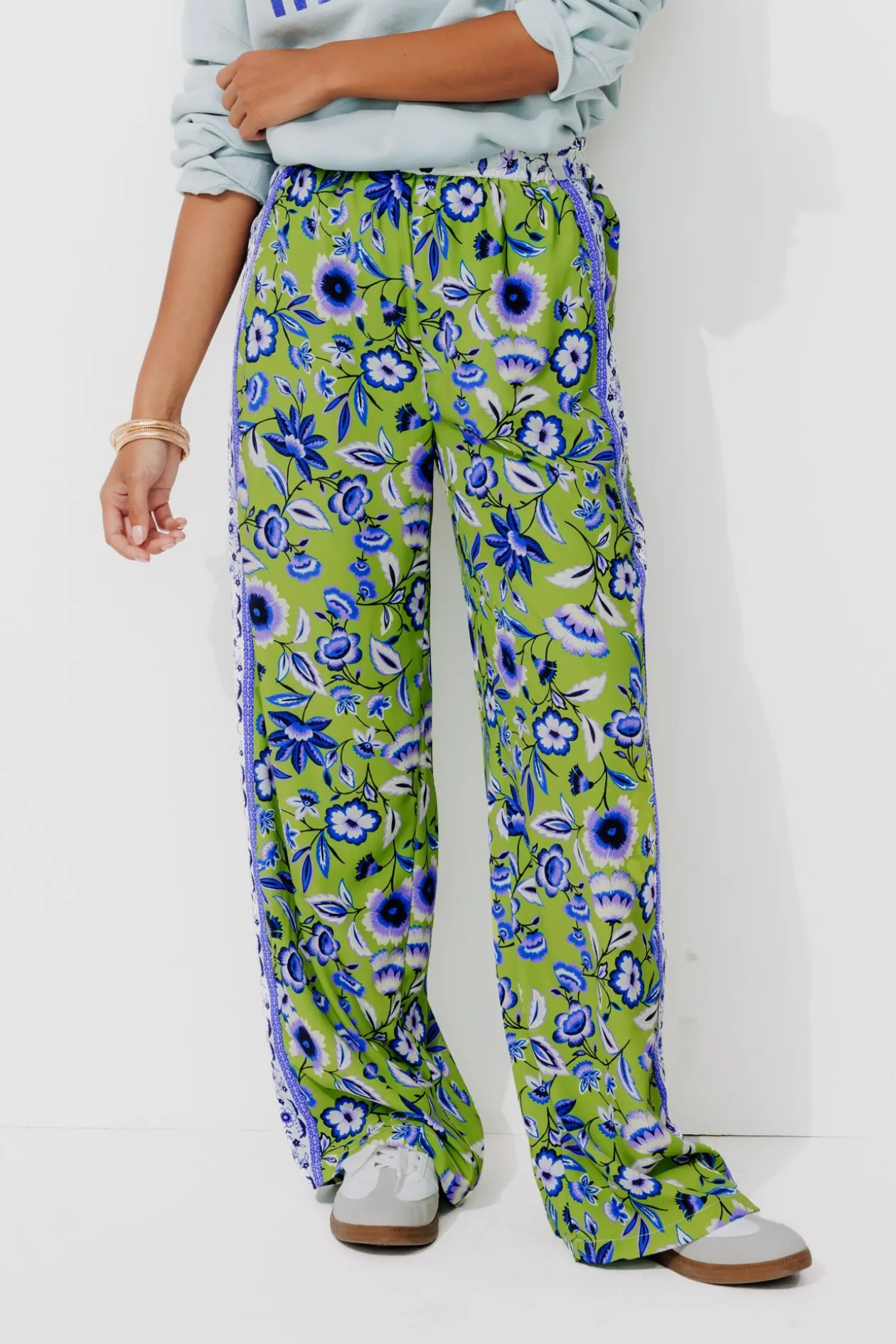 Promod Pantalon large éco-conçu Femme - Imprimé multicolore Imprimémulticolore Outlet