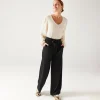 Promod Pantalon large et fluide Femme - Noir Best Sale
