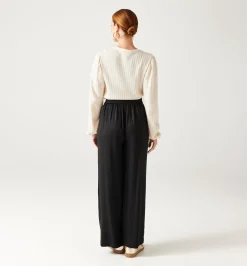 Promod Pantalon large et fluide Femme - Noir Best Sale