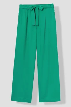 Promod Pantalon large et fluide Femme - Vert Flash Sale