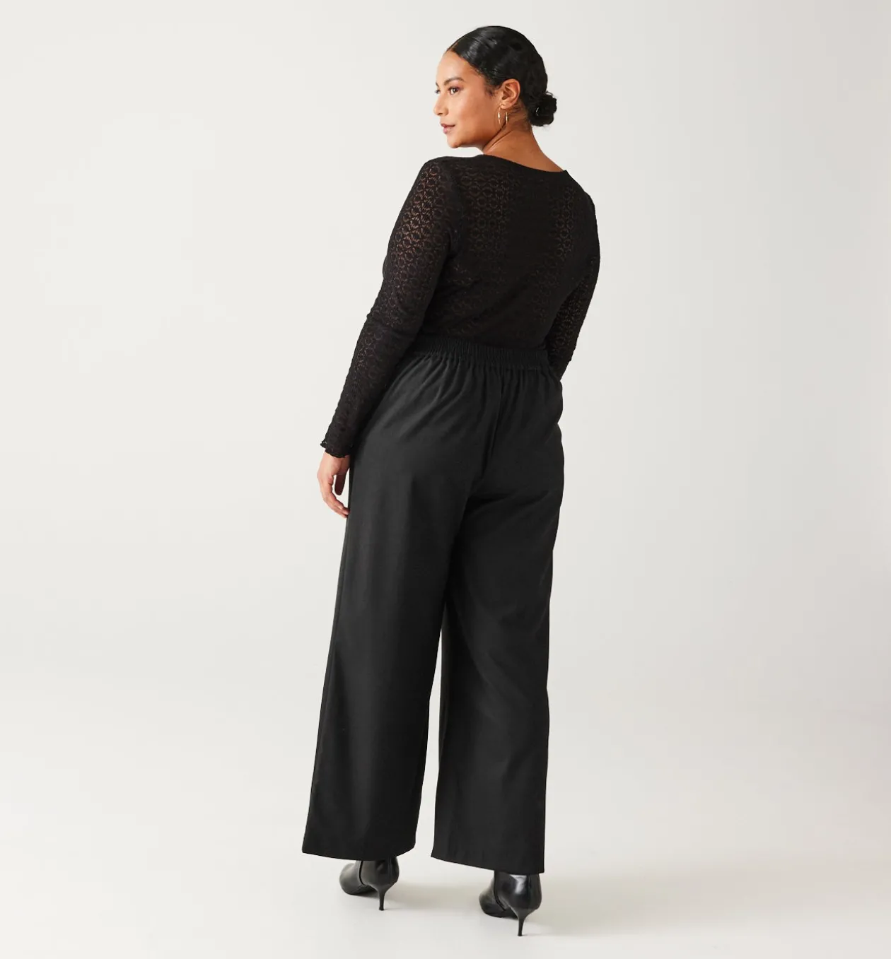 Promod Pantalon large Femme - Noir Hot