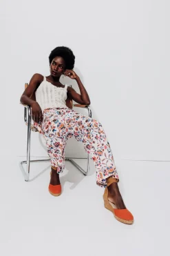 Promod Pantalon large imprimé Femme - Imprimé écru Impriméécru Cheap