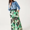 Promod Pantalon large imprimé Femme - Imprimé écru Impriméécru Store