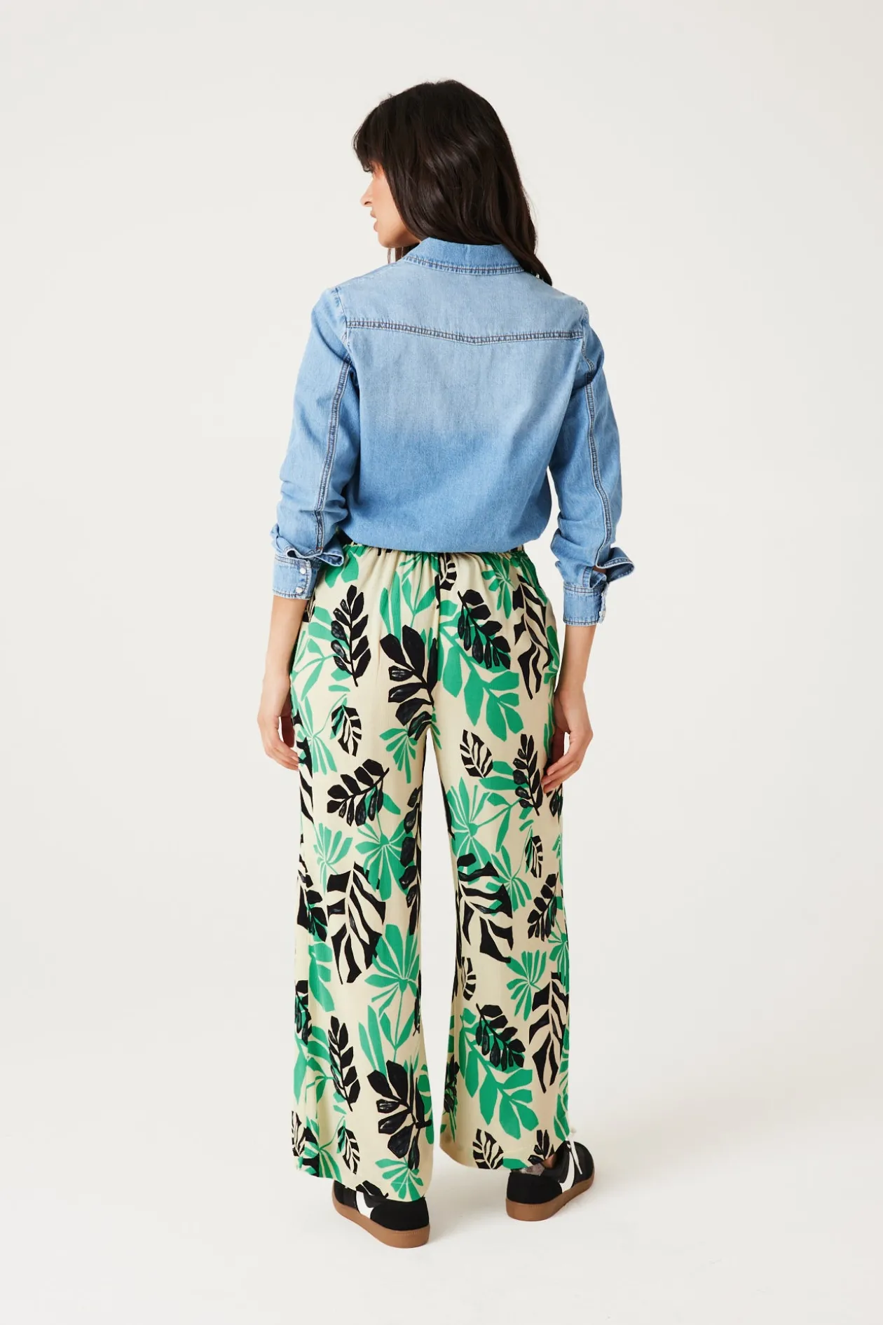 Promod Pantalon large imprimé Femme - Imprimé écru Impriméécru Store
