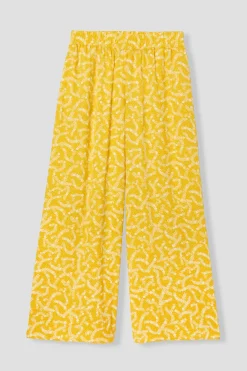 Promod Pantalon large imprimé Femme - Imprimé ocre Impriméocre Shop