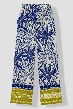 Promod Pantalon large imprimé Femme - Imprimé marine Imprimémarine Cheap
