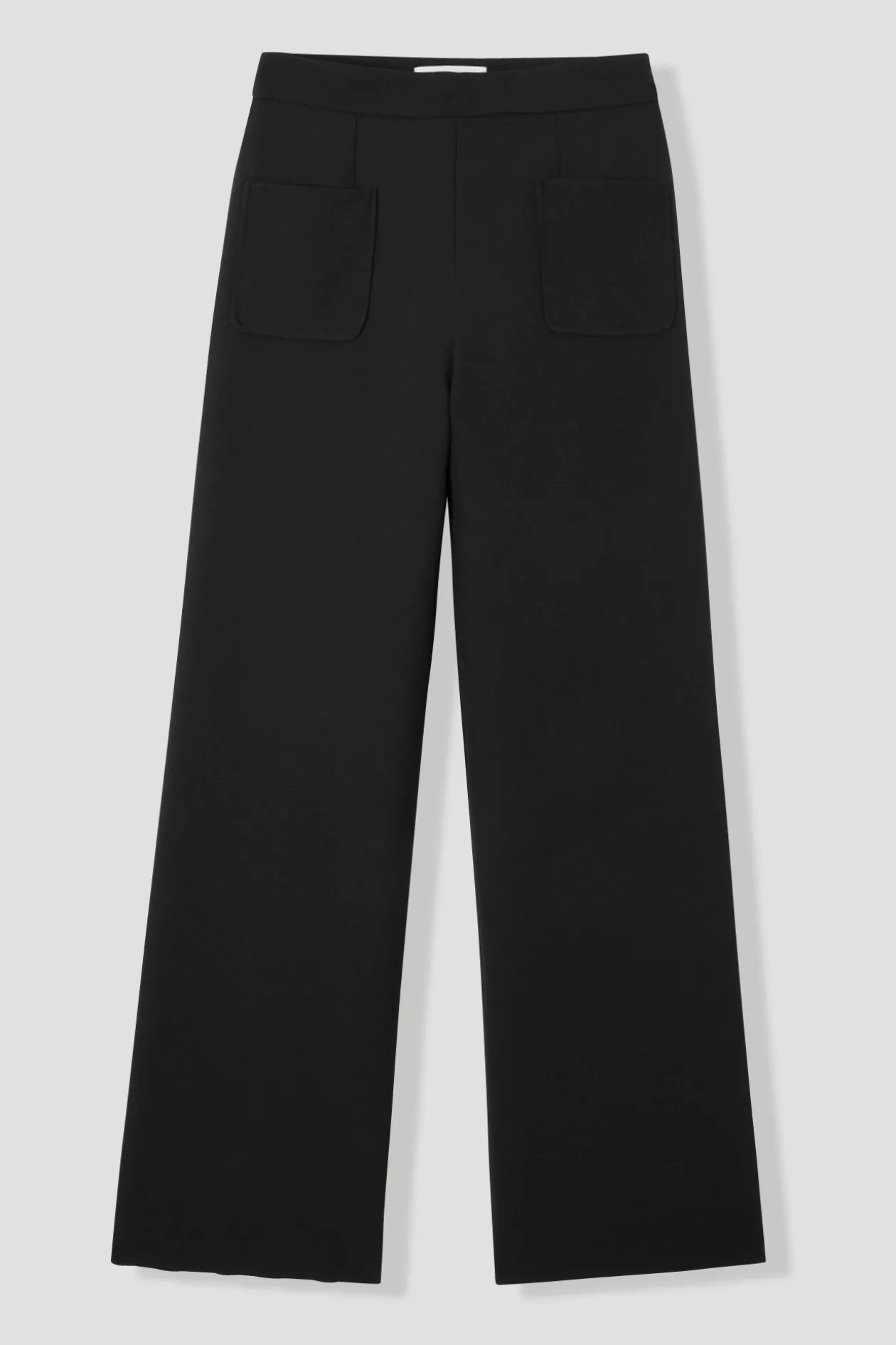 Promod Pantalon large taille haute - Noir Cheap