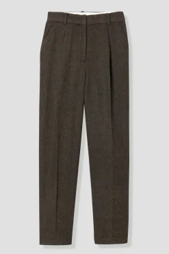 Promod Pantalon tweedé Femme - Imprimé marron Imprimémarron Best