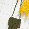 Promod Pochette en macramé Femme - Kaki Sale