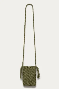Promod Pochette en macramé Femme - Kaki Sale