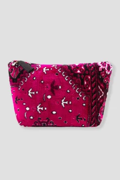 Promod Pochette en velours LALLA - Rose fuchsia Rosefuchsia Flash Sale