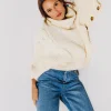 Promod Poncho à col roulé Femme - Ecru Store
