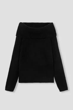Promod Pull col Bardot Femme - Noir Cheap