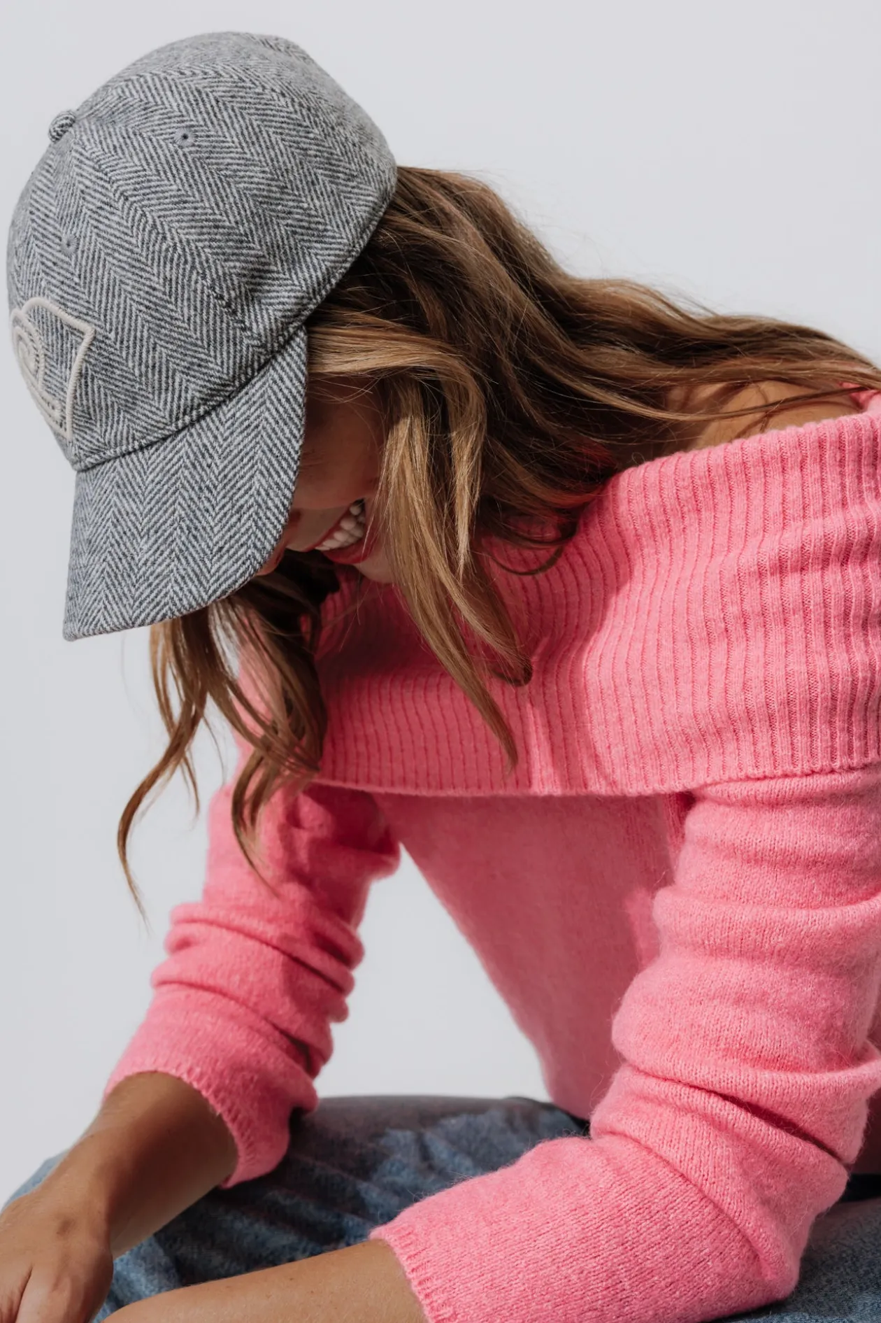 Promod Pull col Bardot Femme - Rose Hot