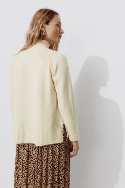 Promod Pull col montant Femme - Ecru Cheap