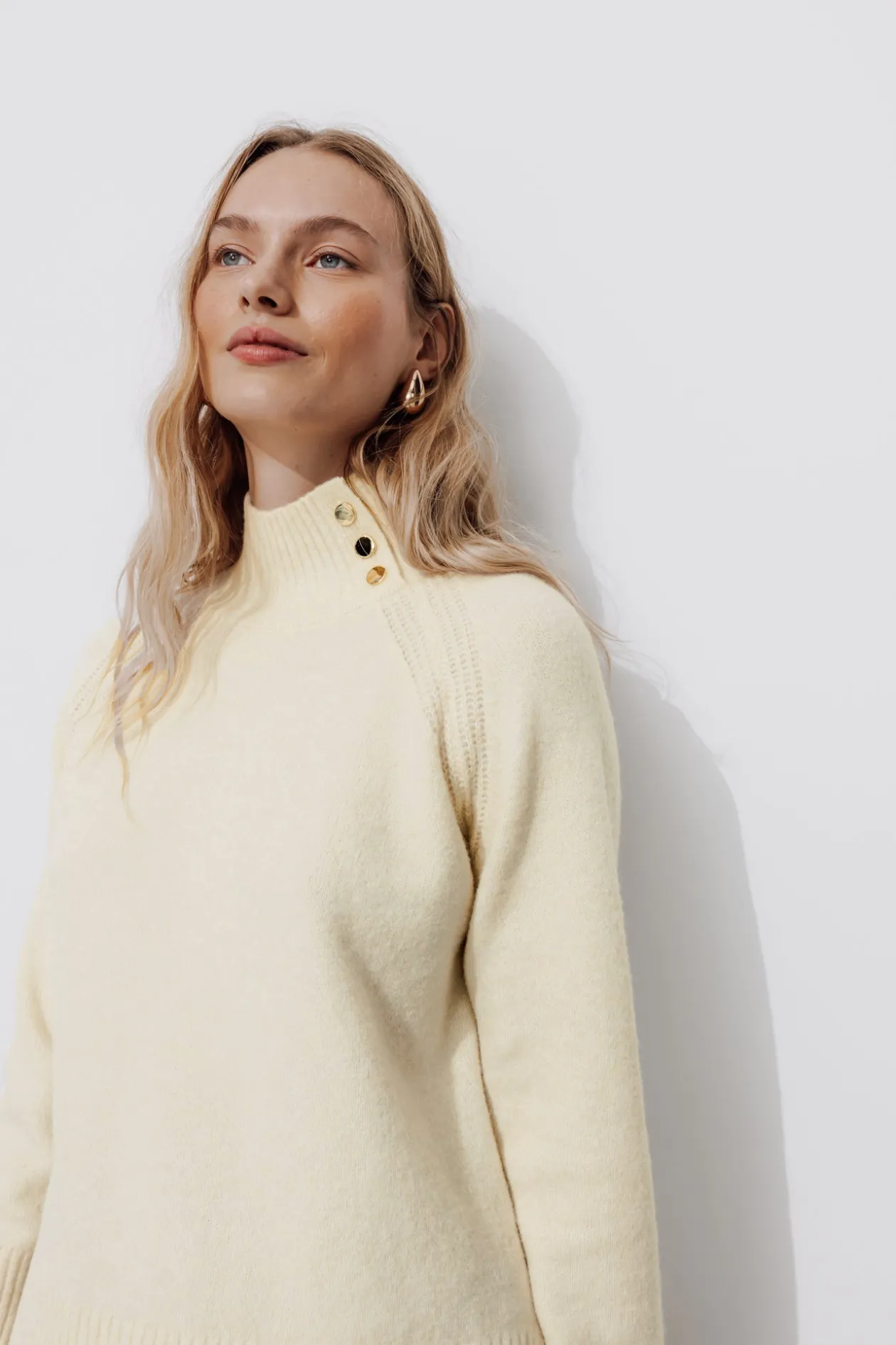 Promod Pull col montant Femme - Ecru Cheap